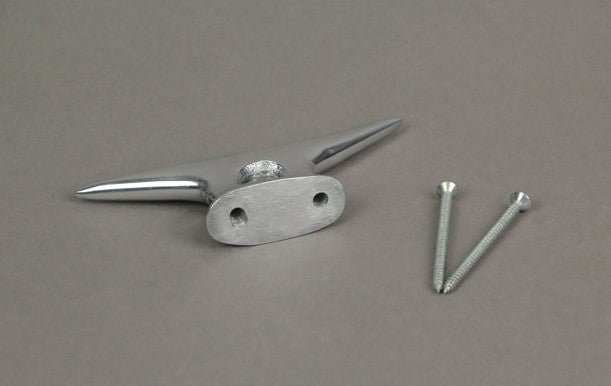 Cast Aluminum Cleat Hook Boat Drawer Pull Cabinet Knob small