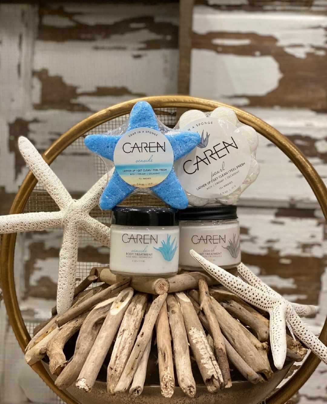 CAREN SOAP SPONGE SEASIDE STARFISH