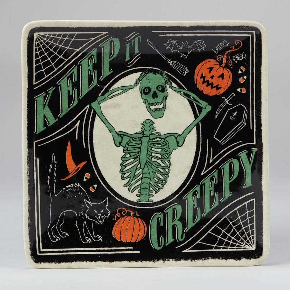 Scaredy Cat Halloween Plates