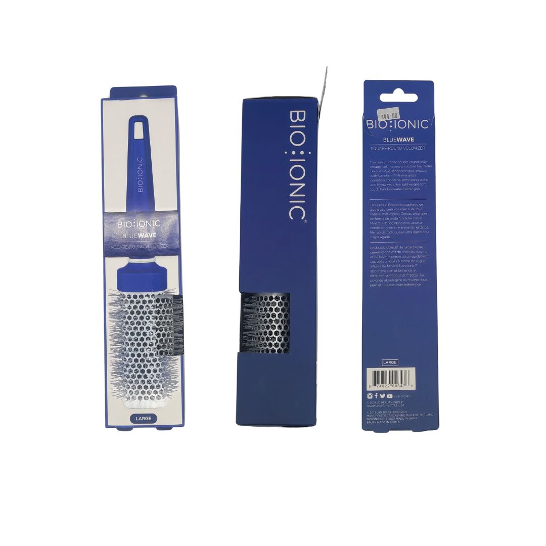 Bio Ionic Blue Wave Nanolonic Square-Round Volumizer Brush Large