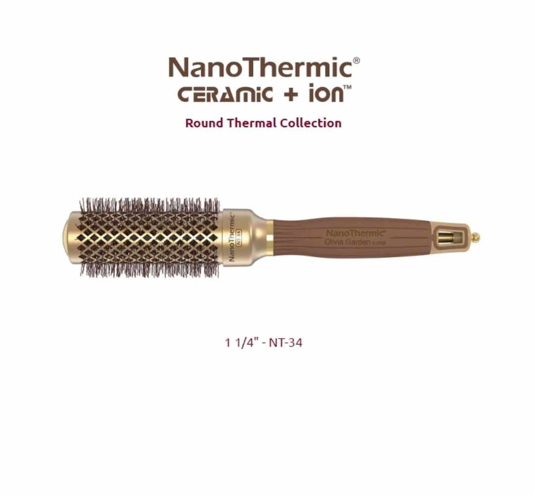 Olivia Garden NanoThermic Ceramic + Ion Round Brush