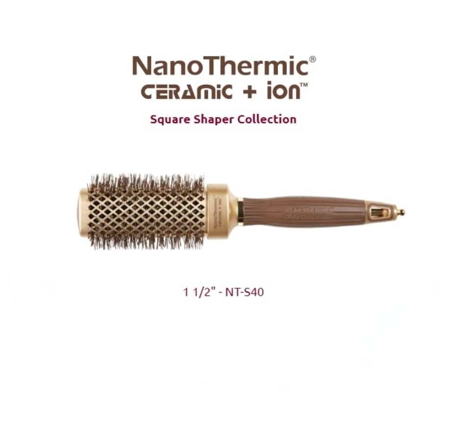 Olivia Garden NanoThermic Ceramic + Ion Square Shaper Brush