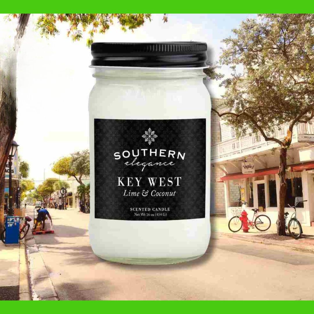 SOUTHERN ELEGANCE 16 OZ MASON JAR CANDLES: Signature scents
