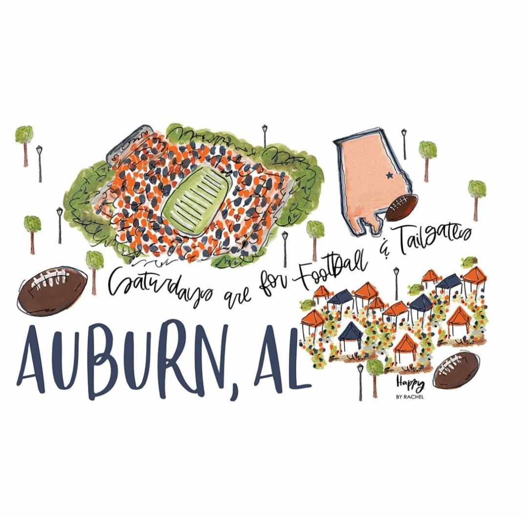 Saturdays in Auburn Party Cup 24 oz