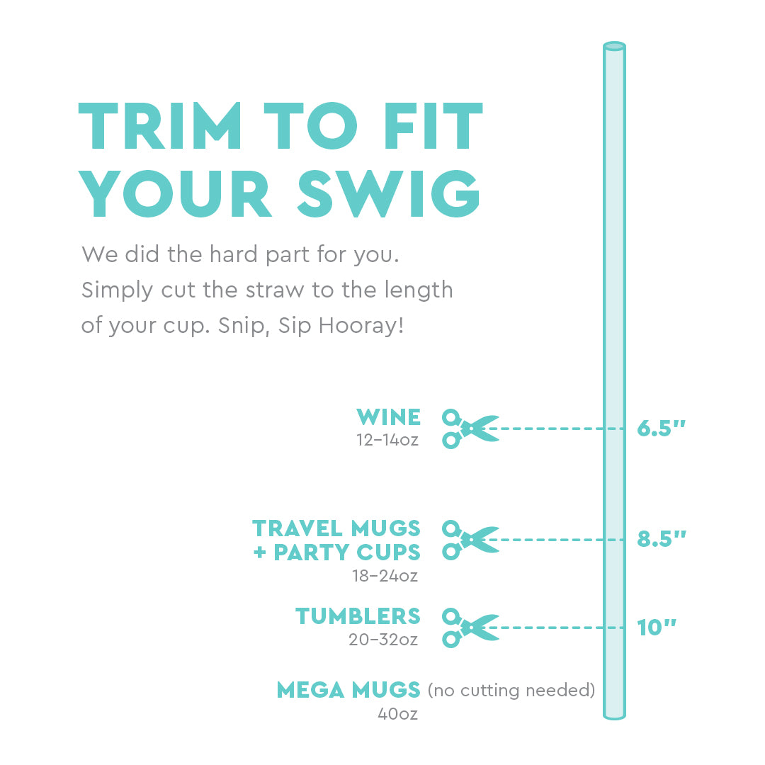 Swig Mardi Gras Straw Topper Set