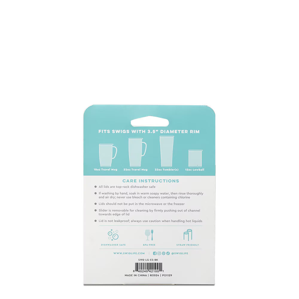 Black EZ Slider Lid (Large)