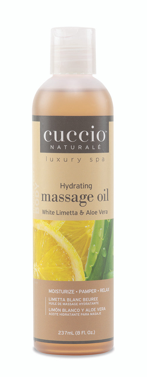 Cuccio Naturale Hydrating Massage Oil White Limetta & Aloe Vera