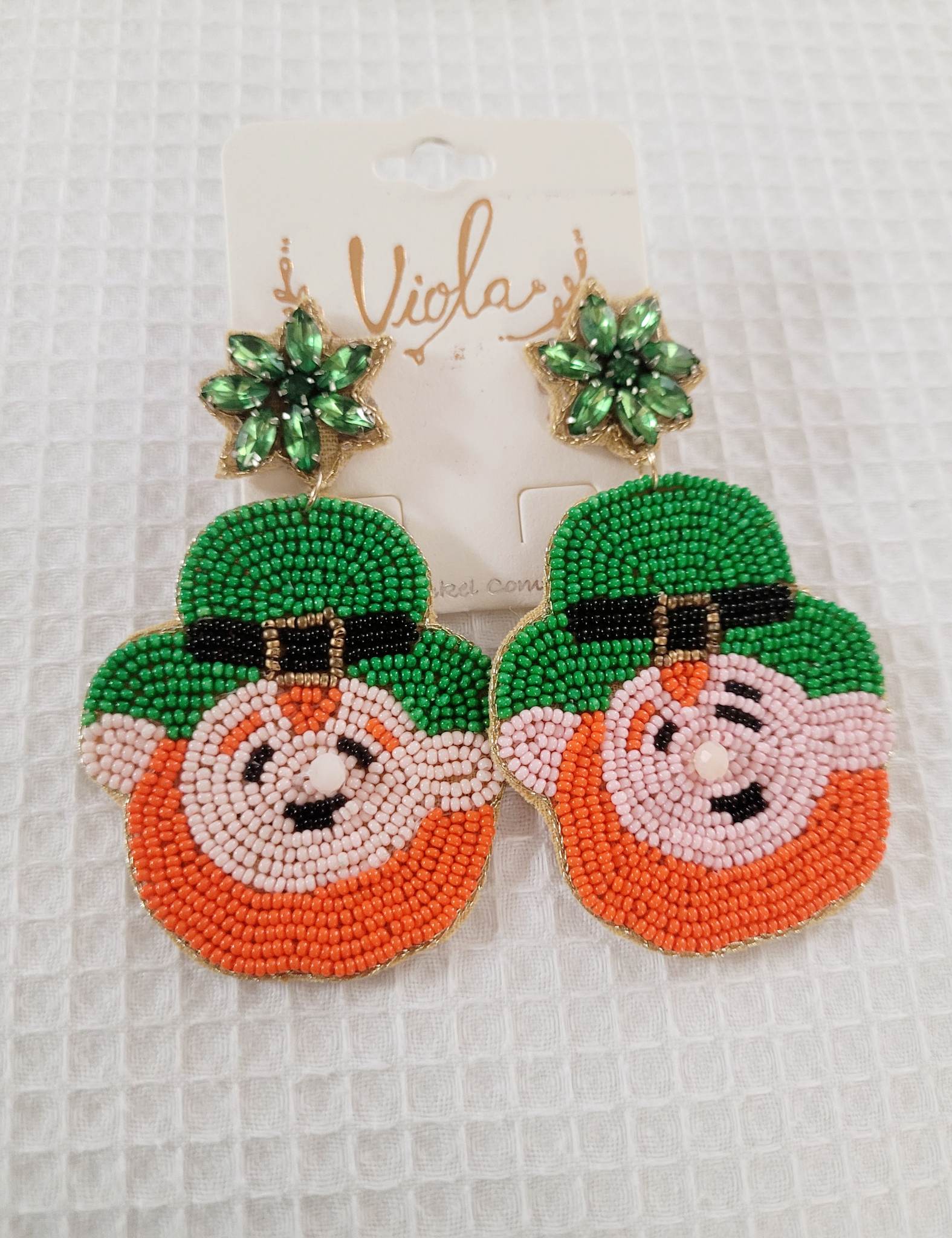 Leprechaun St Patrick's Day Earrings