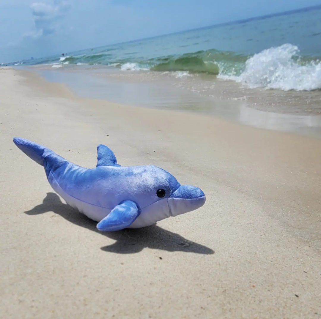 Blue dolphin stuffed animal clearance