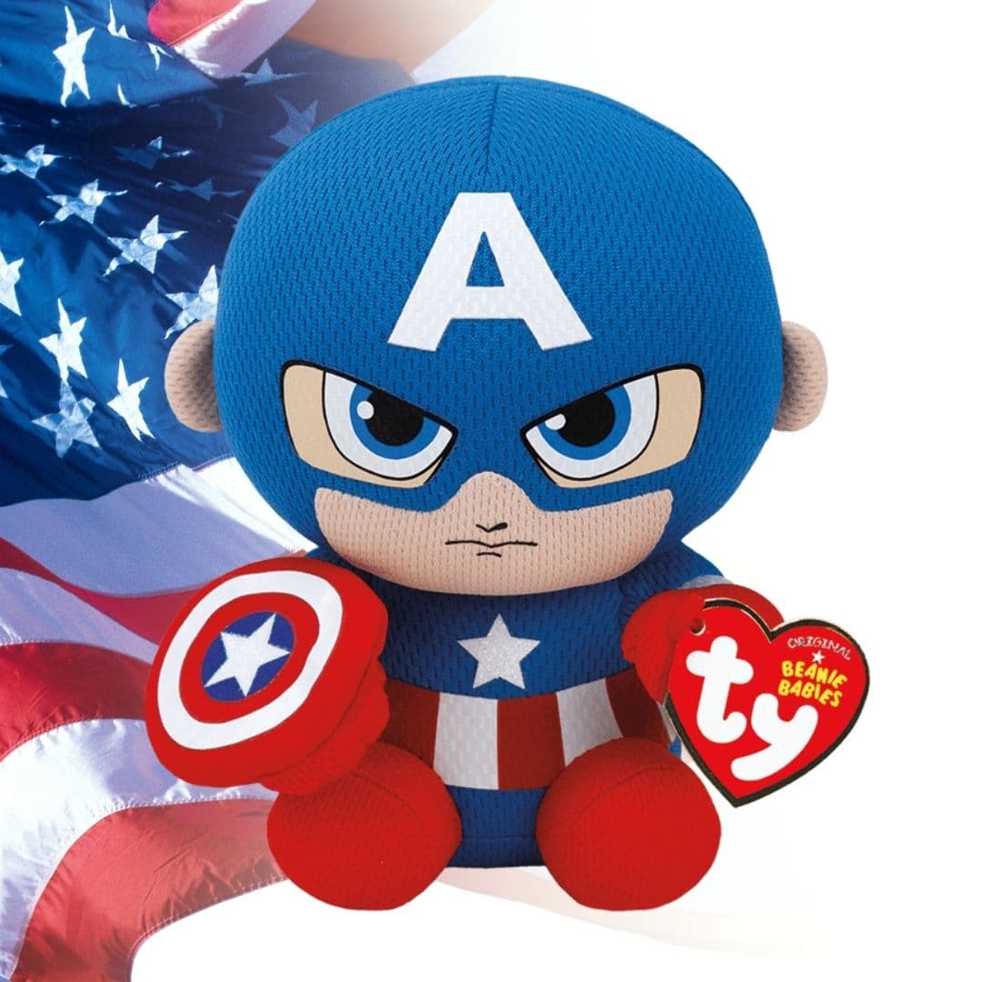 captain america ty beanie baby