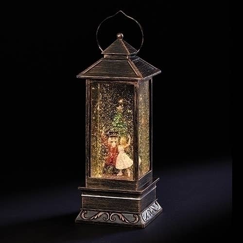 Lighted Swirl Lantern Nutcracker
