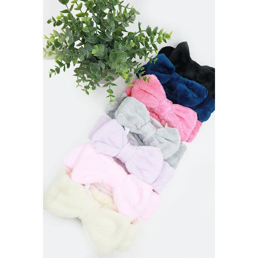Solid Beauty Spa Bow Headband