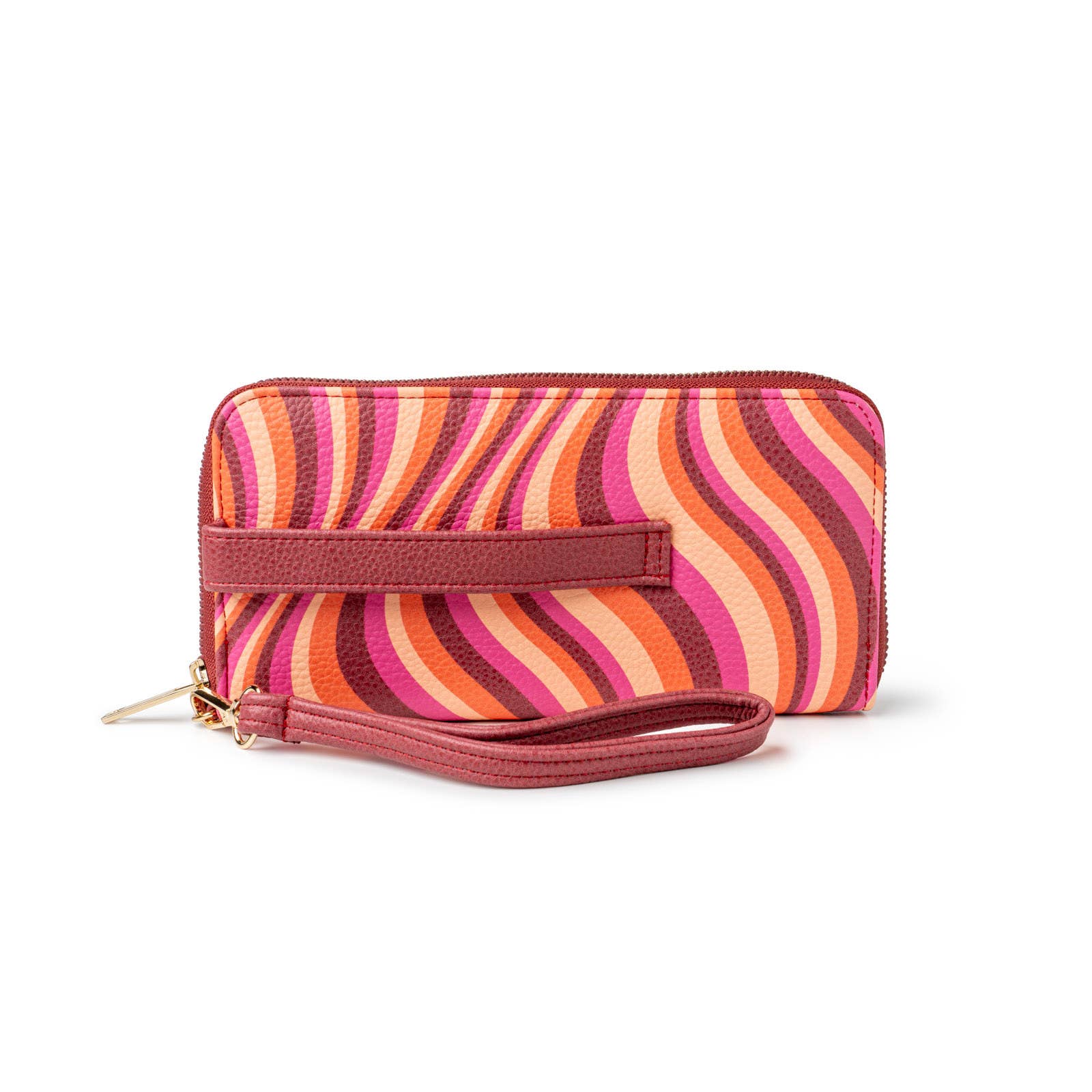 Kedzie Patterned Eclipse Zip-Around Clutch