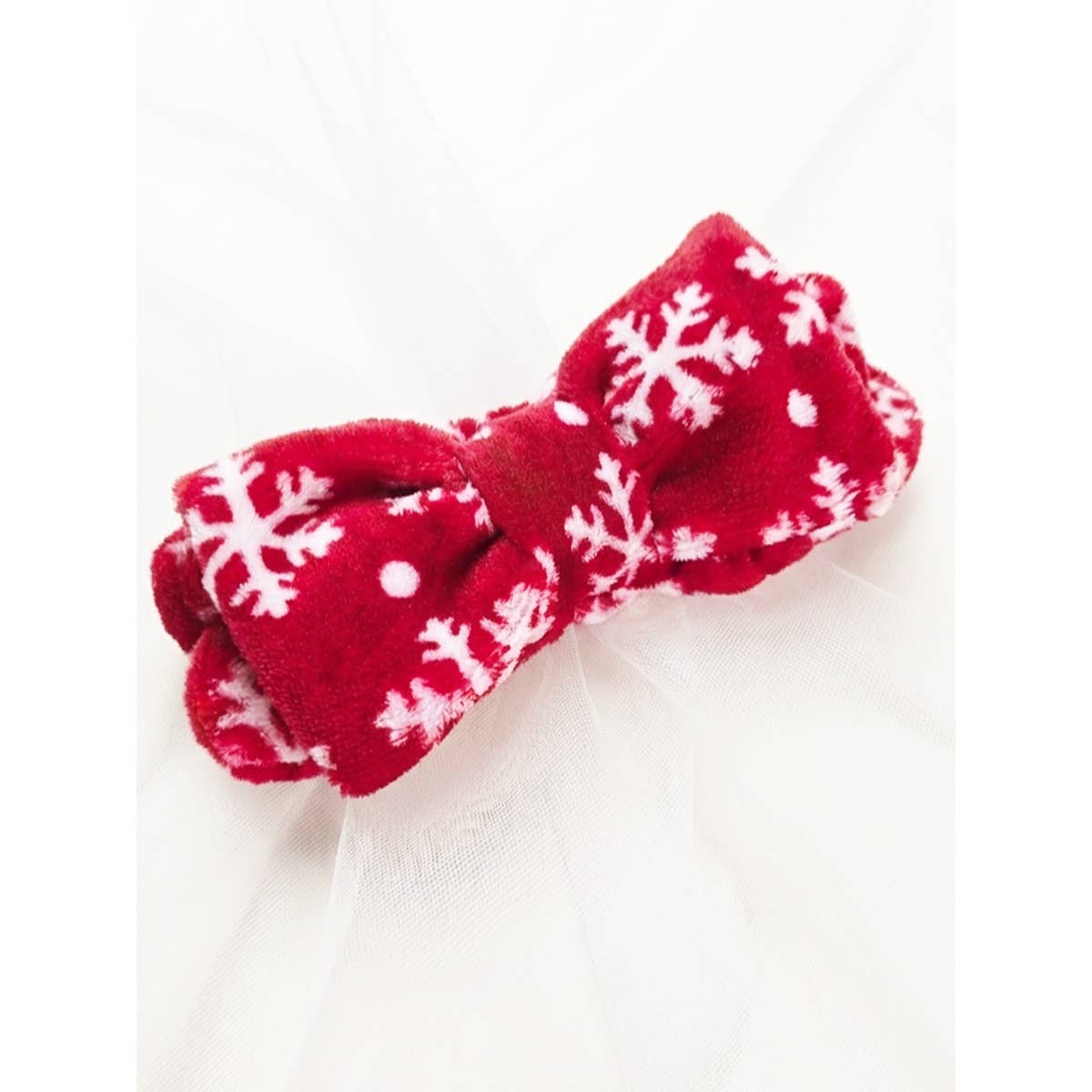 Christmas Pattern Beauty Spa Bow Headband