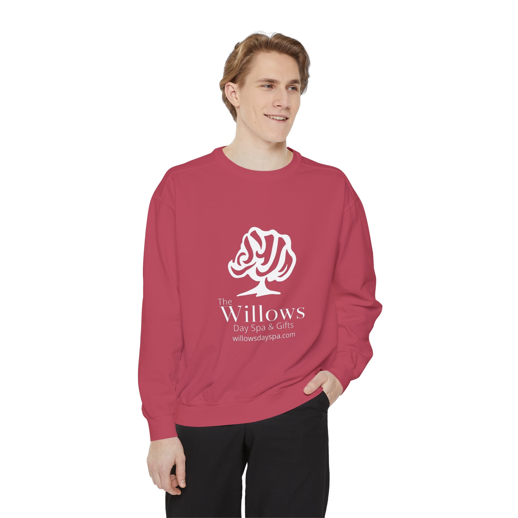 Willows Comfort Color Sweatshirt - white logo