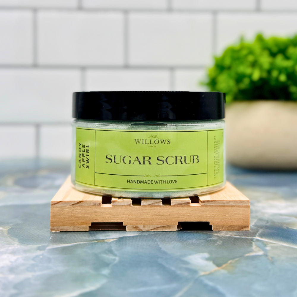 Willows CANDY APPLE SWIRL Sugar Scrub 8oz