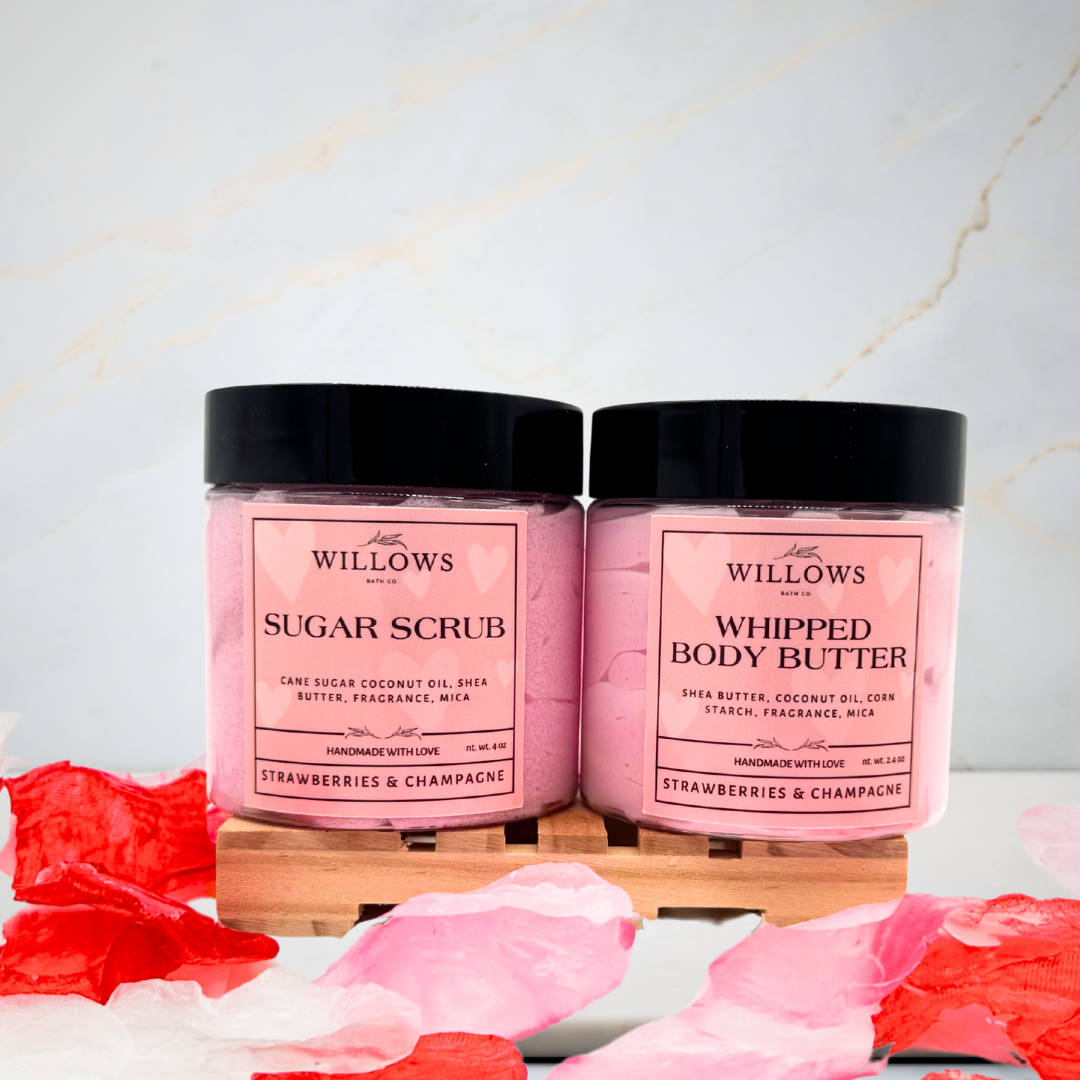 Valentines Whipped Body Butter | Strawberries & Champagne