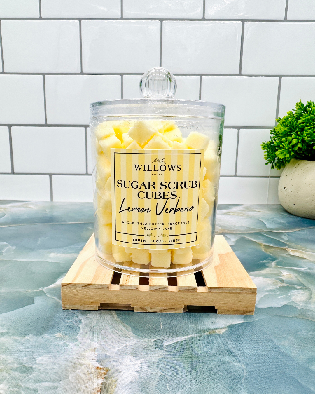 Willows Sugar Scrub Cubes Lemon Verbena