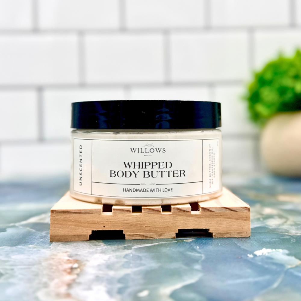 Willows UNSCENTED Whipped Body Butter 8oz