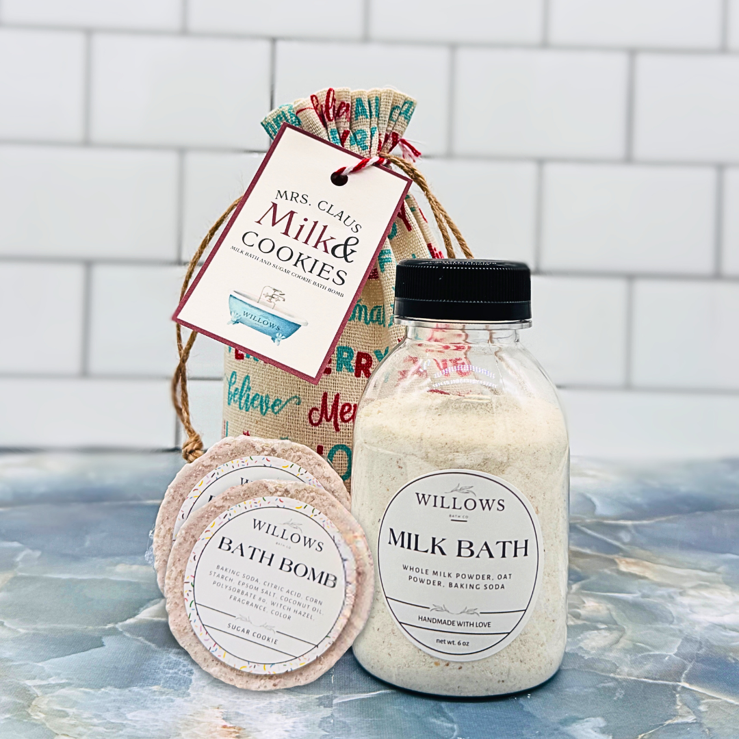 Mrs. Claus Milk and Cookies - milk bath and sugar cookie bath bomb