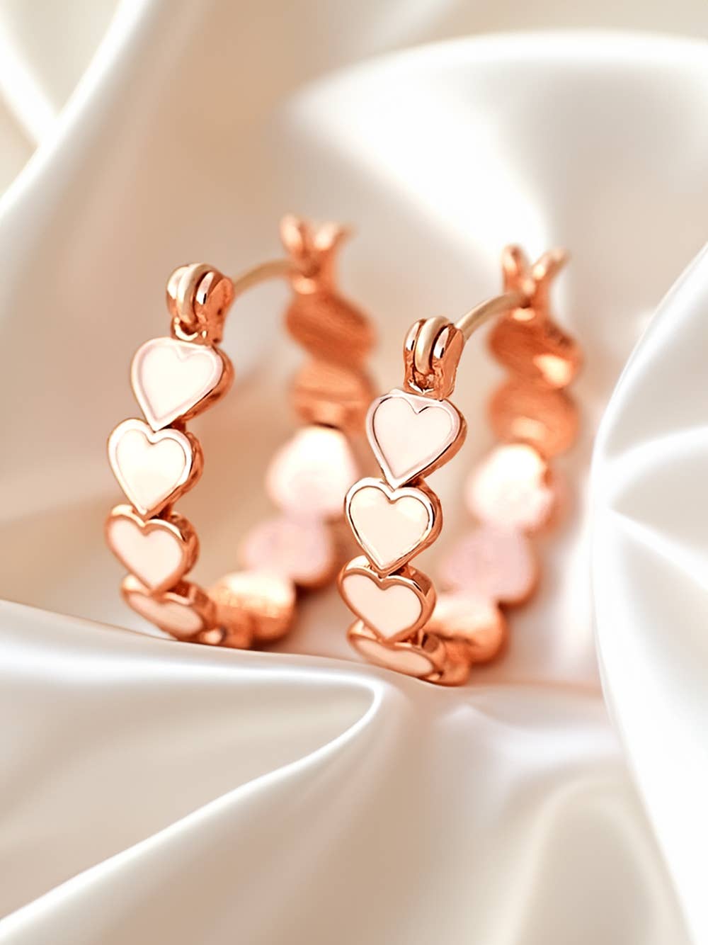 Heart Shape Hoop Earrings