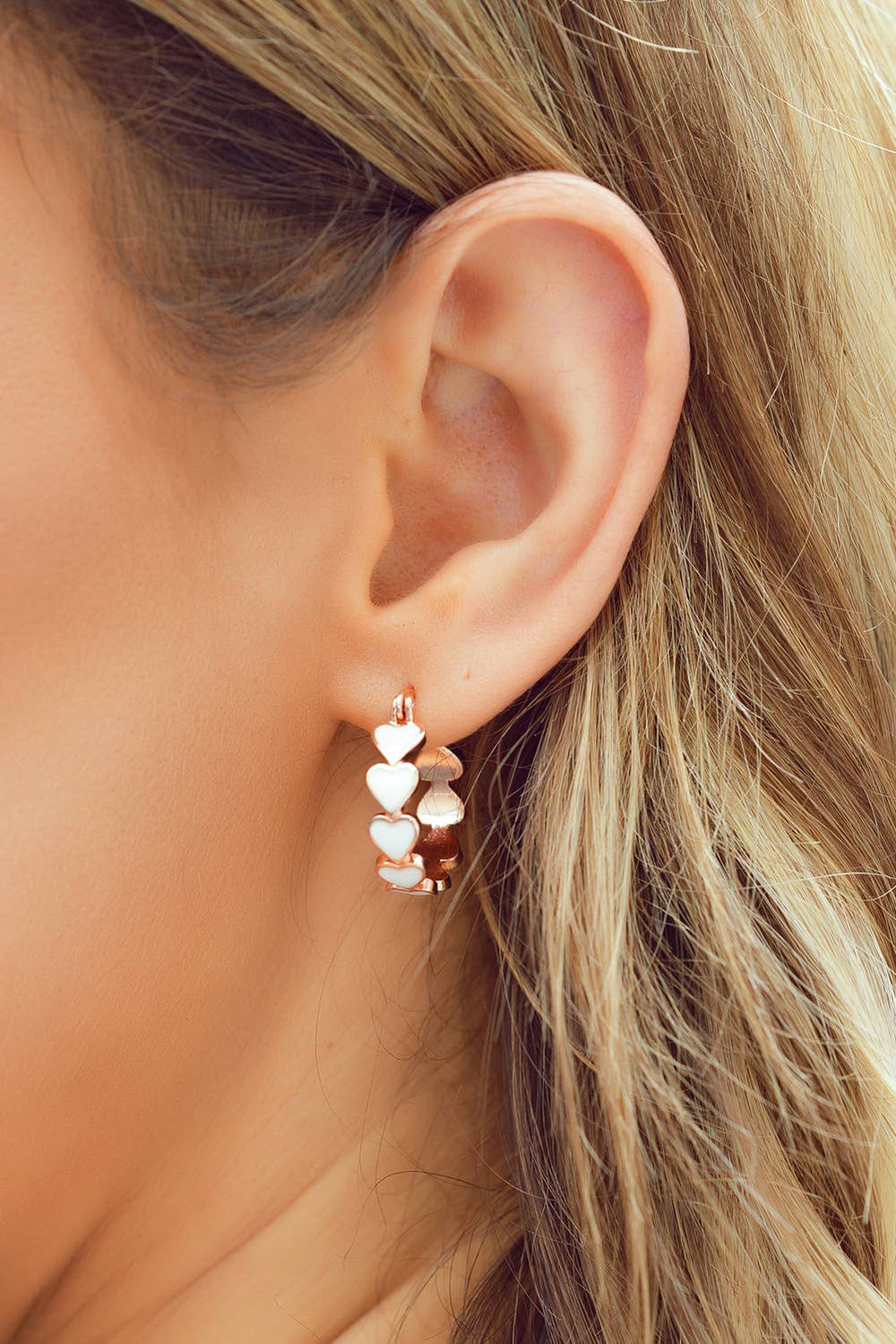 Heart Shape Hoop Earrings