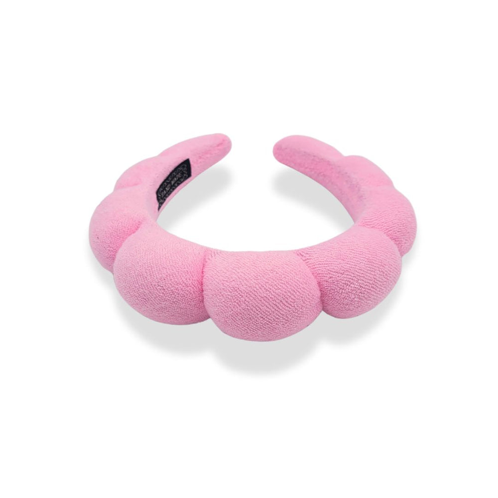Pink Puffed Scalloped Headband