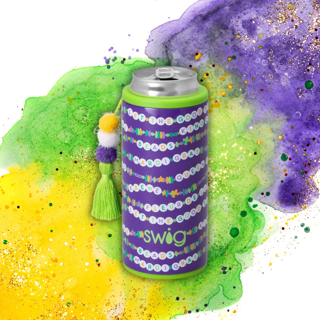 Swig My Mardi Era Skinny Can Cooler 12oz