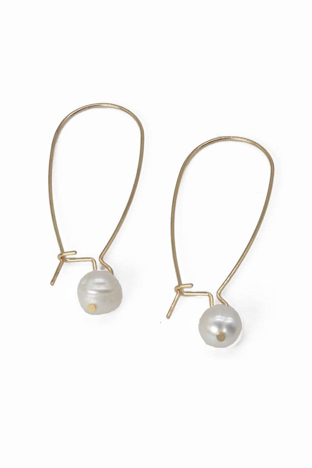 Elegant Drop Pearl Dangle Earrings