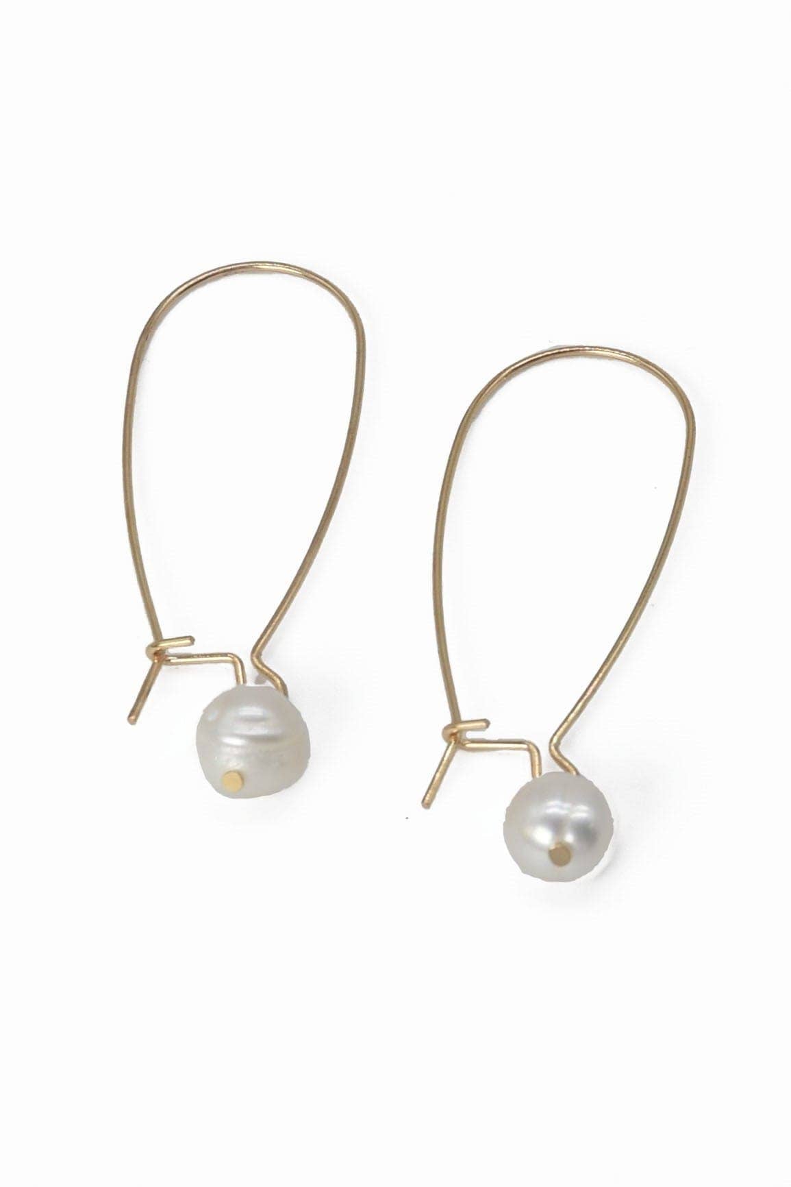 Elegant Drop Pearl Dangle Earrings