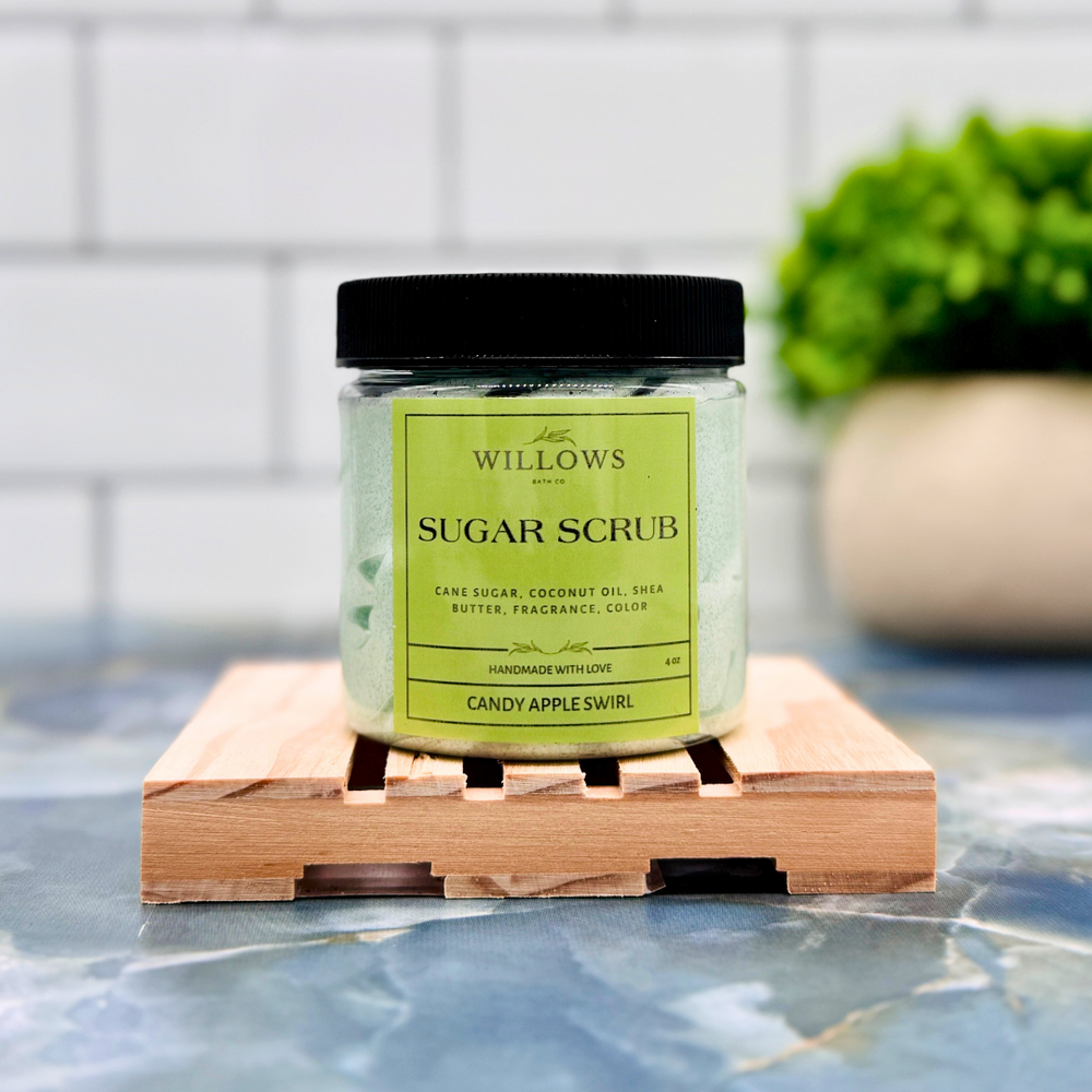 Willows CANDY APPLE SWIRL Sugar Scrub 4oz