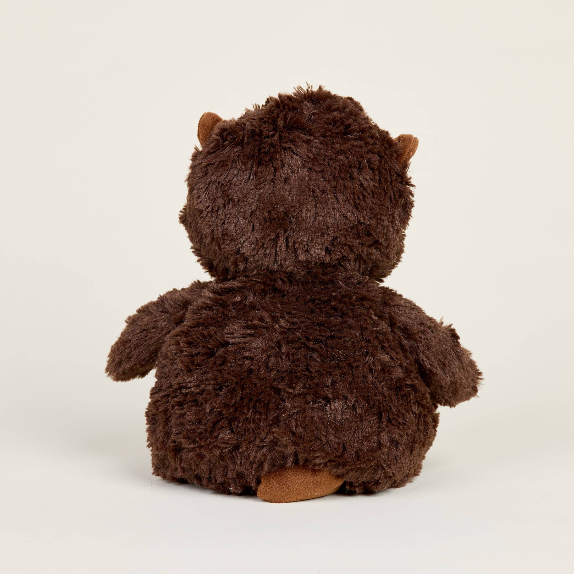 brown plush beaver from behind