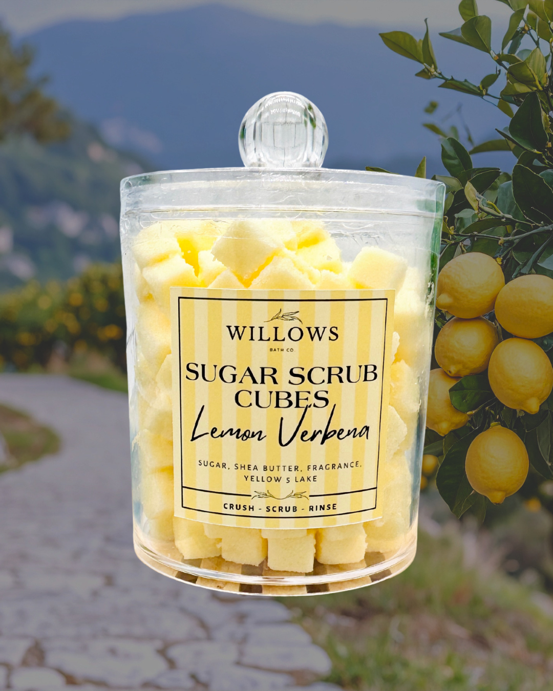 Willows Sugar Scrub Cubes Lemon Verbena