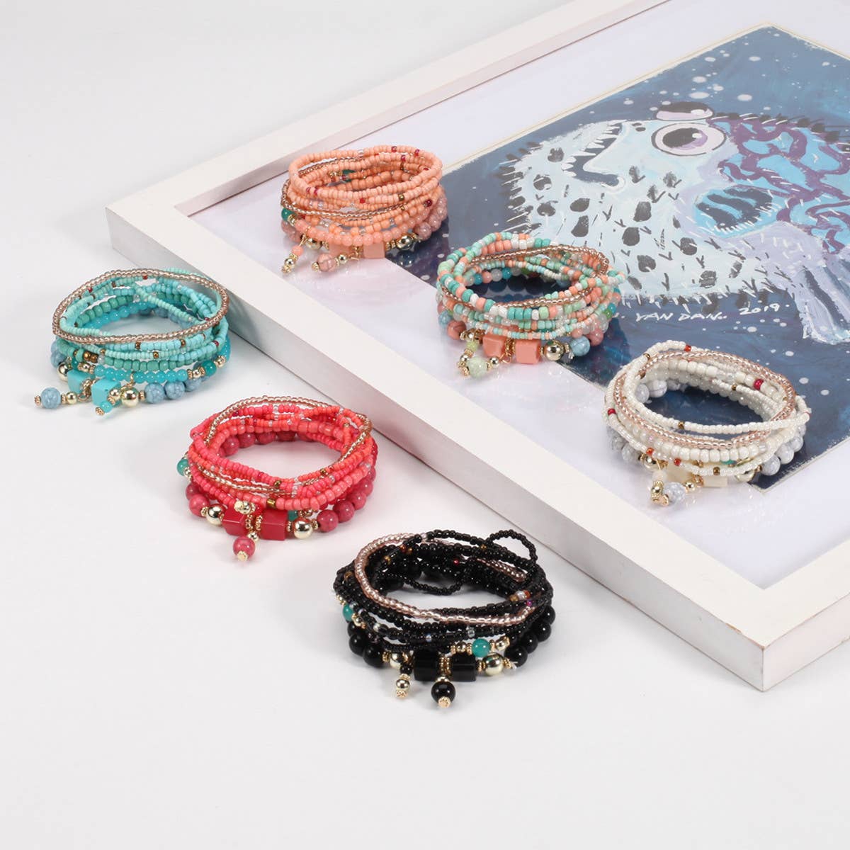 Handmade Beaded Bohemian Bracelet Set