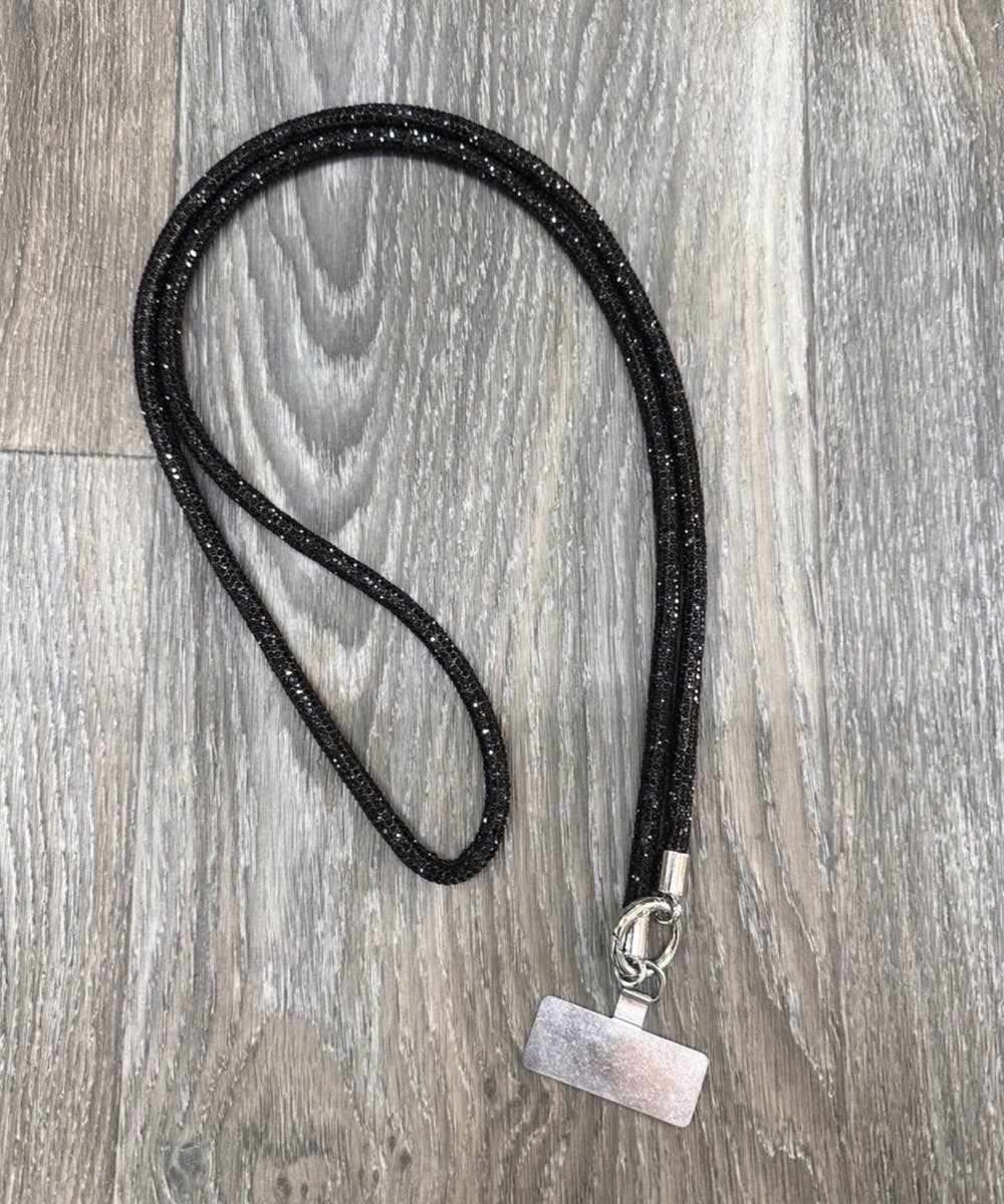Rhinestone Crossbody Strap Phone Holder