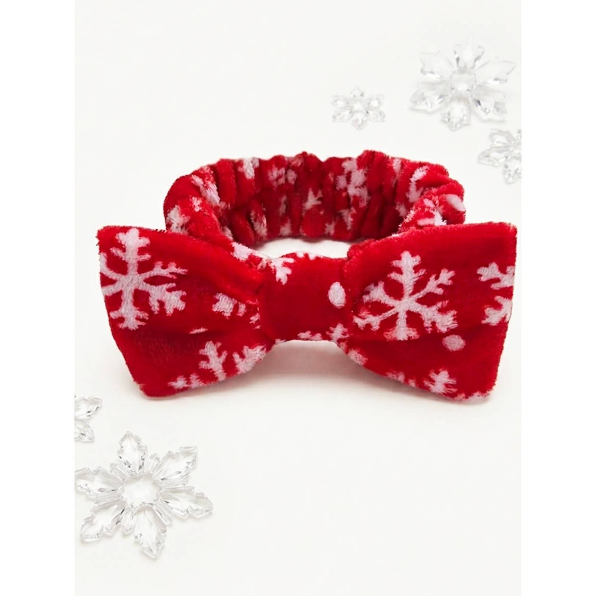 Christmas Pattern Beauty Spa Bow Headband