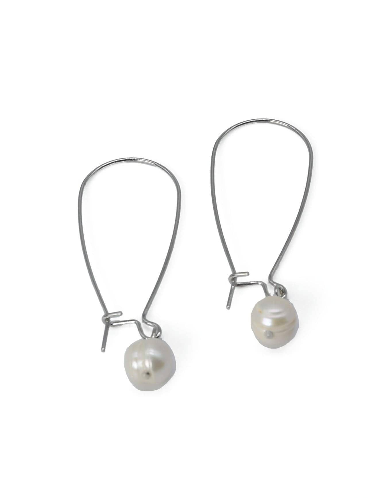 Elegant Drop Pearl Dangle Earrings