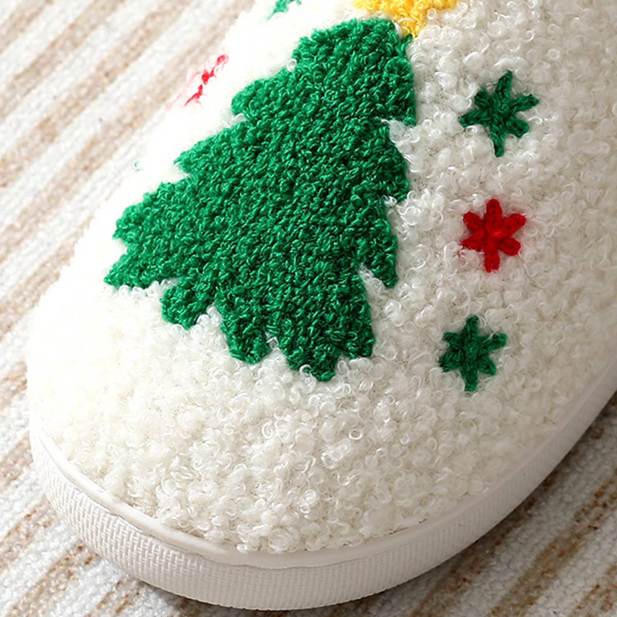 CHRISTMAS TREE WARM COTTON SLIPPERS