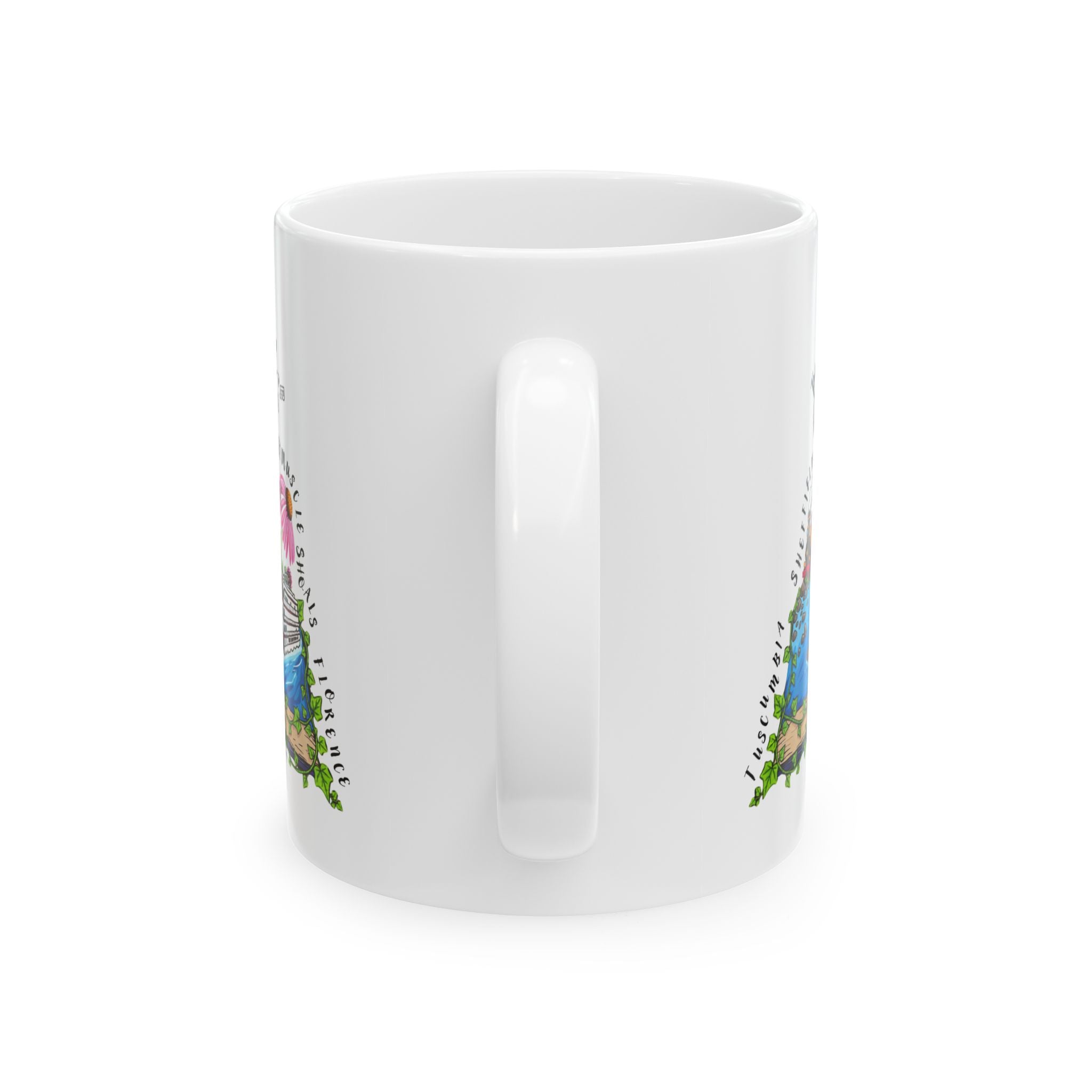 The Shoals Story: Tuscumbia, Sheffield, Muscle Shoals and Florence Alabama Travel Souvenir Mug (11oz/15oz)