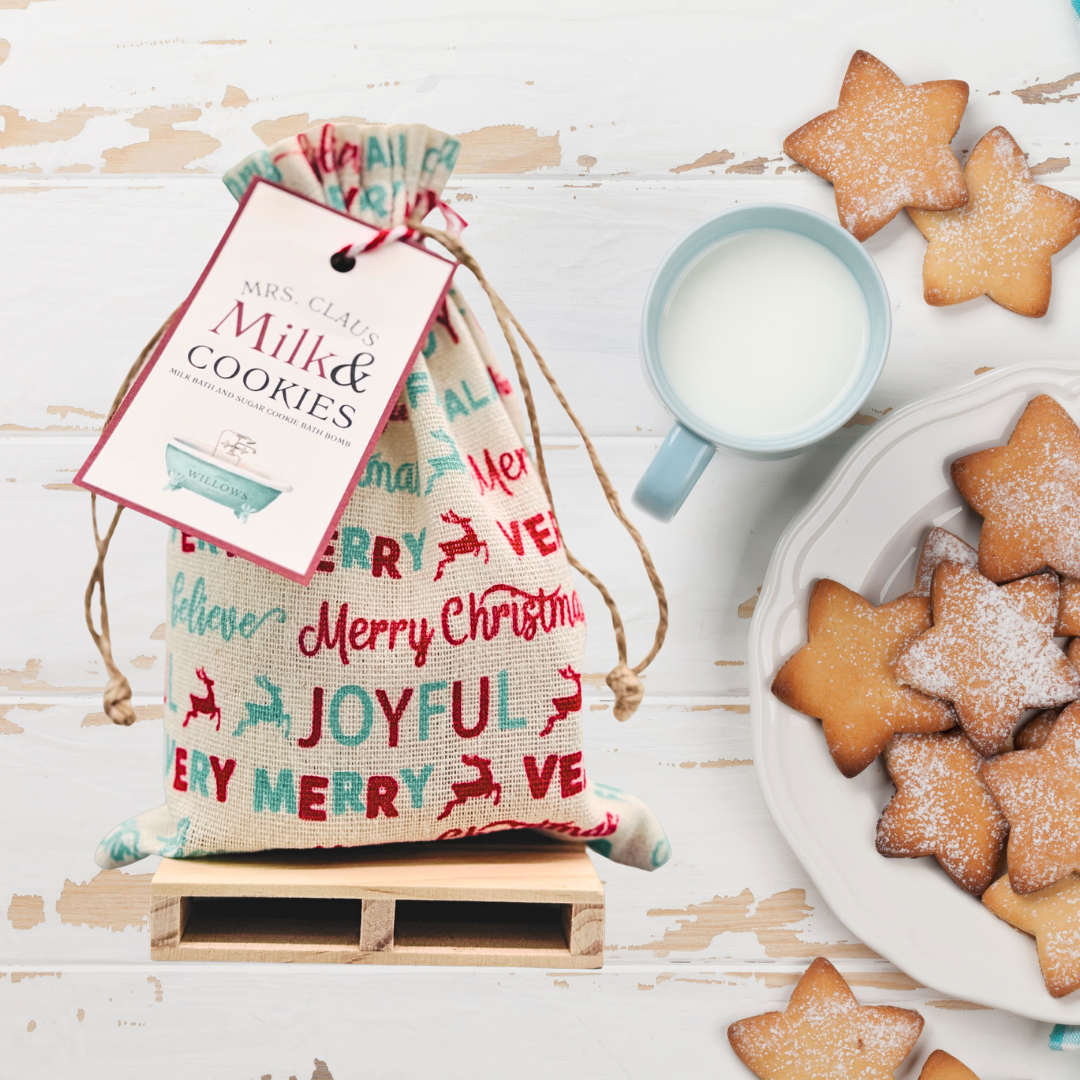 Mrs. Claus Milk and Cookies - milk bath and sugar cookie bath bomb