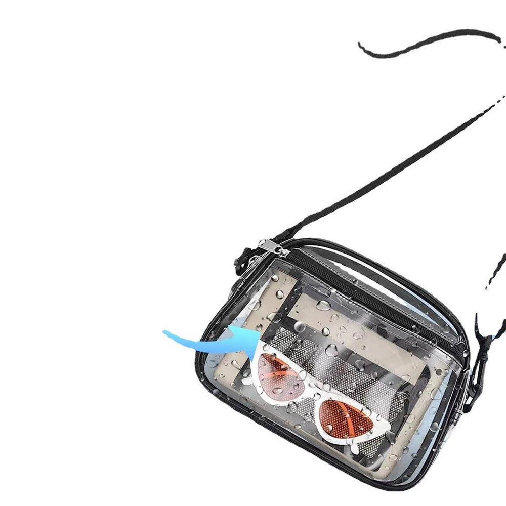 TRANSPARENT MULTIFUNCTIONAL CROSSBODY BAG