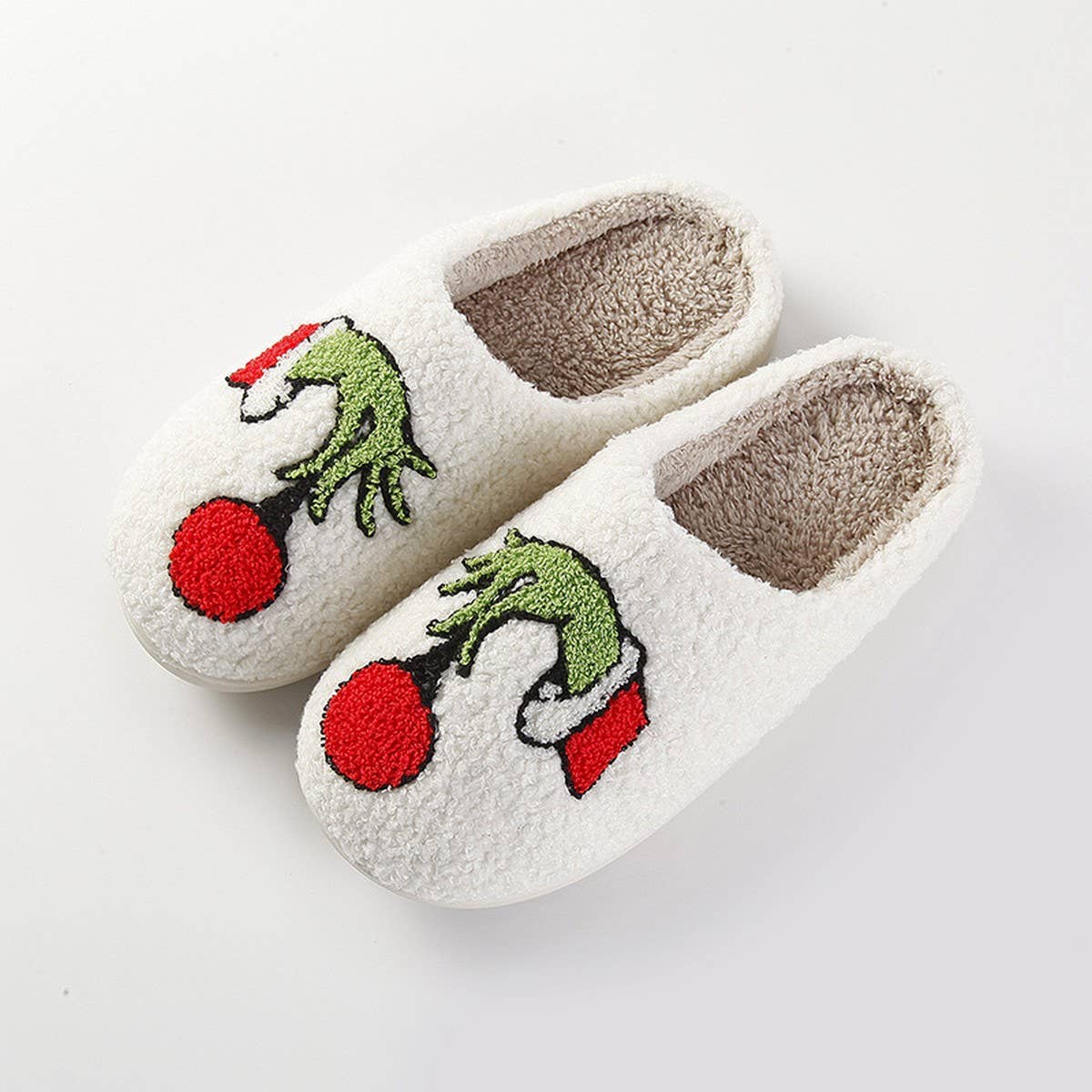 CHRISTMAS GRINCH NON-SLIP WARM SLIPPERS