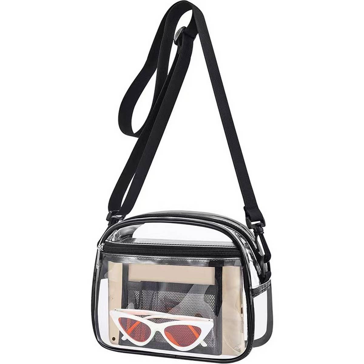 TRANSPARENT MULTIFUNCTIONAL CROSSBODY BAG