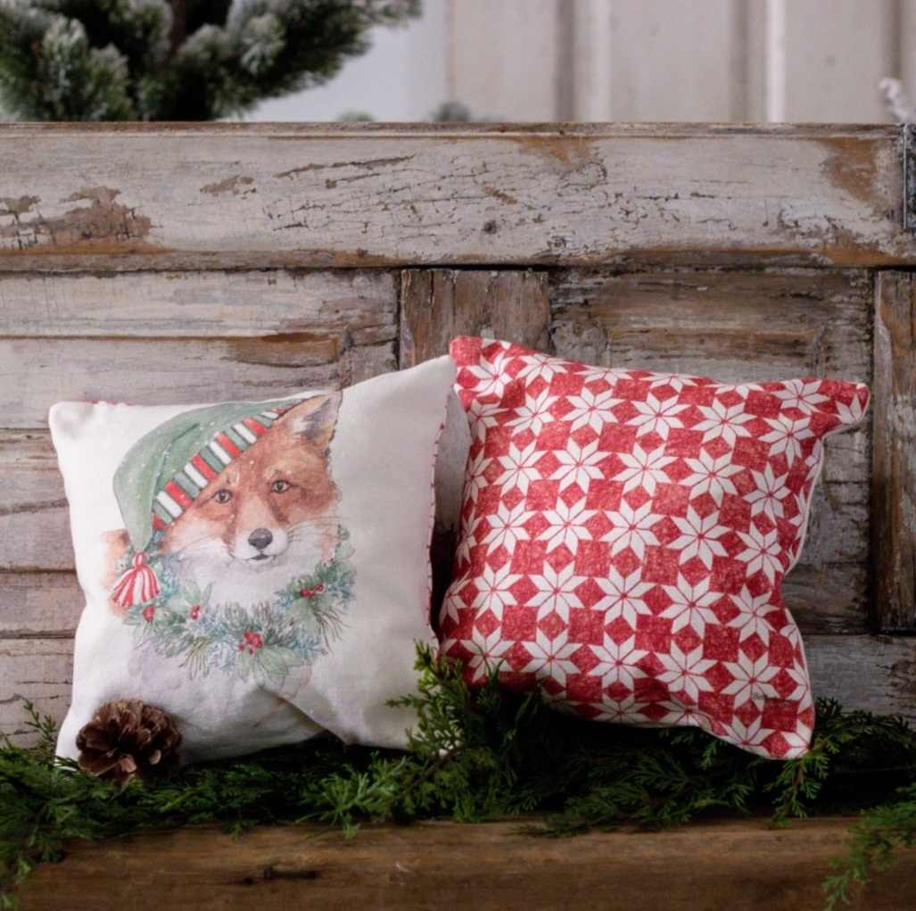 Mini Pillows - Cozy Bear, Deer, Raccoon, Fox