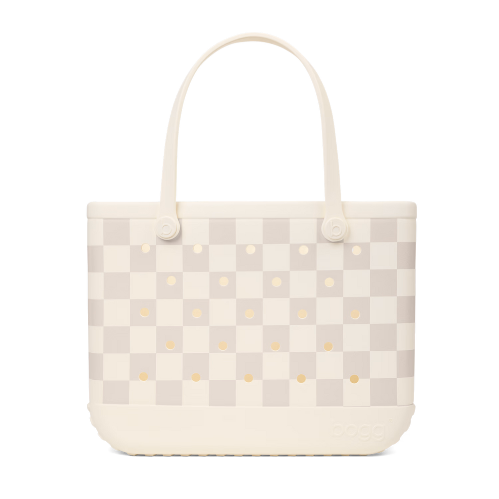 Checker Out Bogg Bag - Coconut | Mushroom
