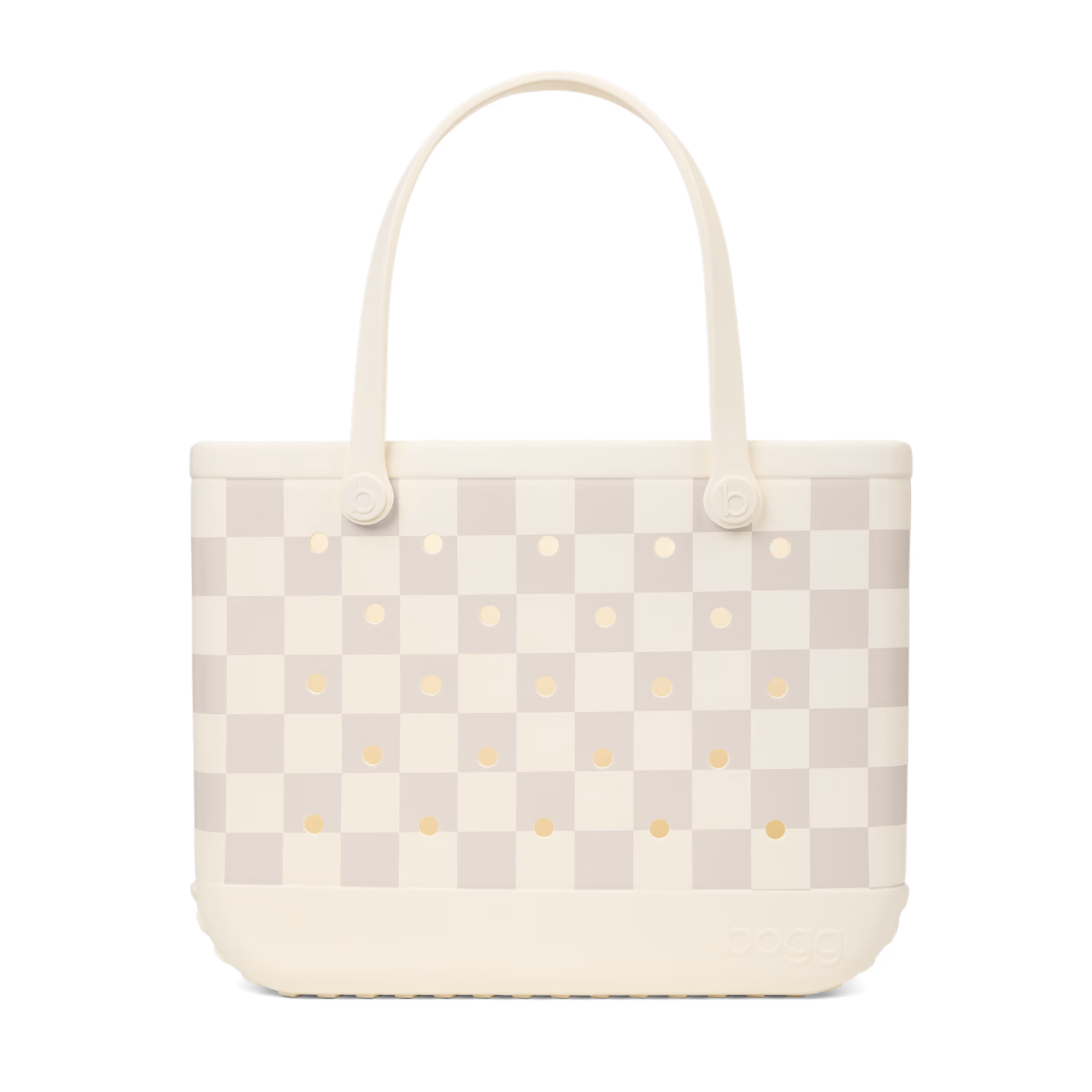 Checker Out Bogg Bag - Coconut | Mushroom