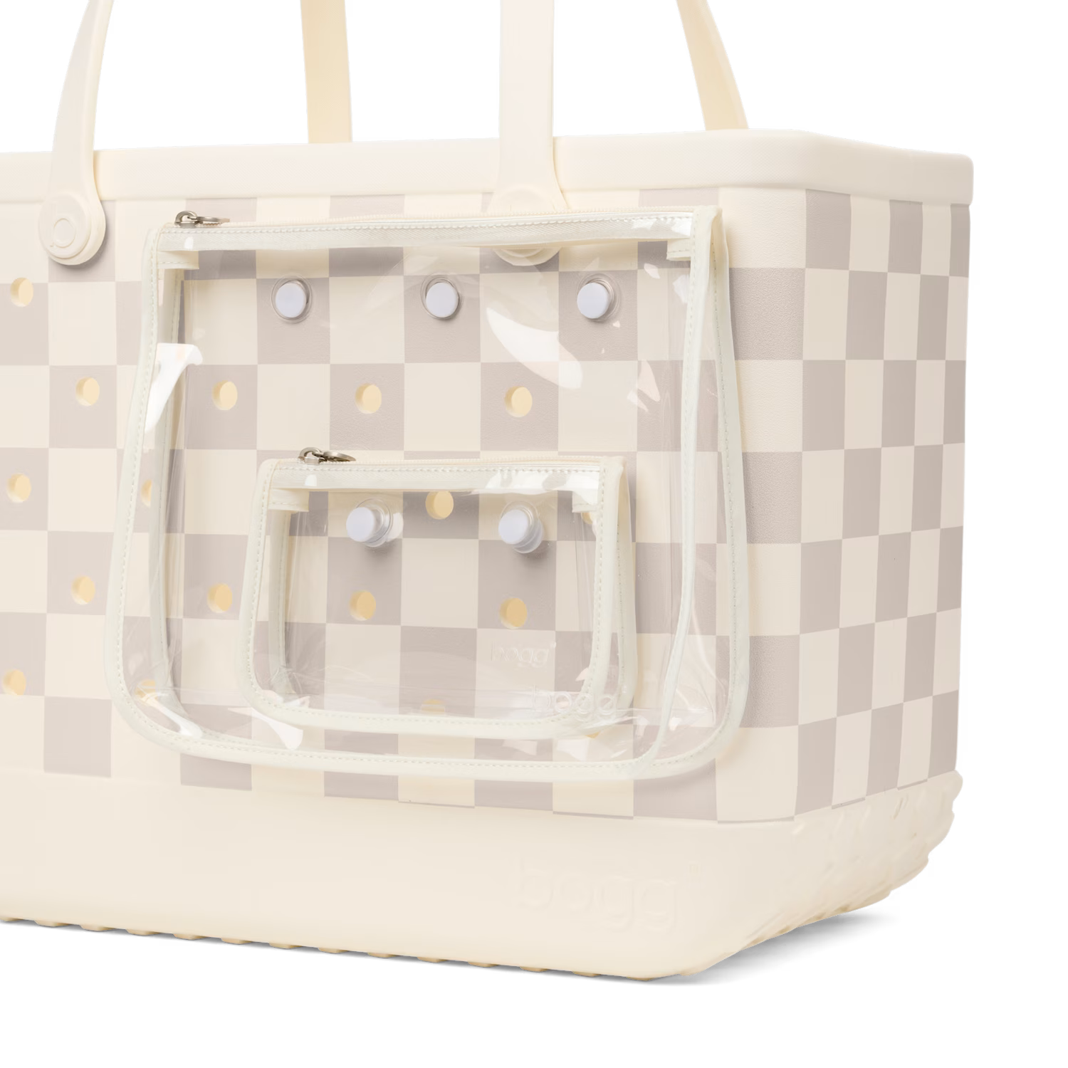 Checker Out Bogg Bag - Coconut | Mushroom