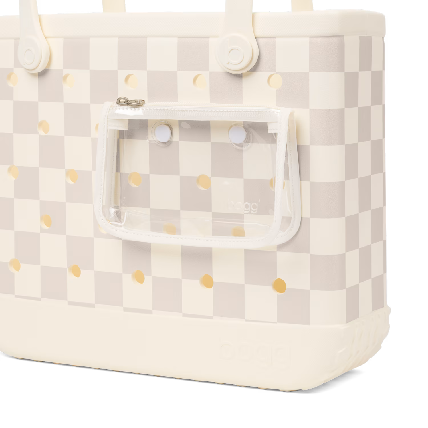 Checker Out Bogg Bag - Coconut | Mushroom