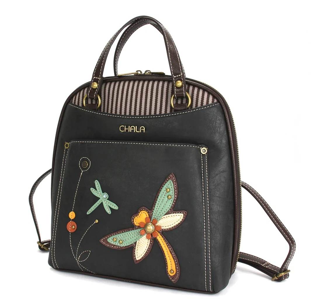 CHALA CONVERTIBLE BACKPACK PURSE DRAGONFLY
