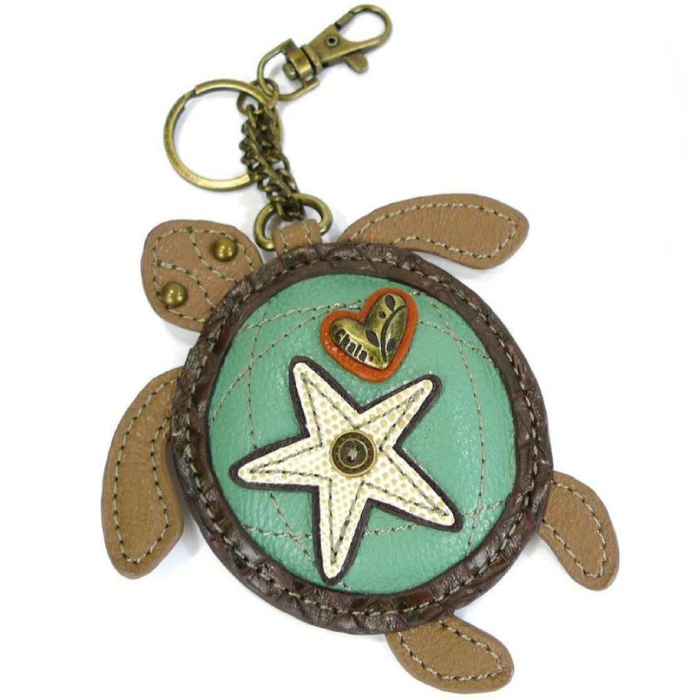 CHALA KEY FOB COIN PURSE KEY RING SEA TURTLE